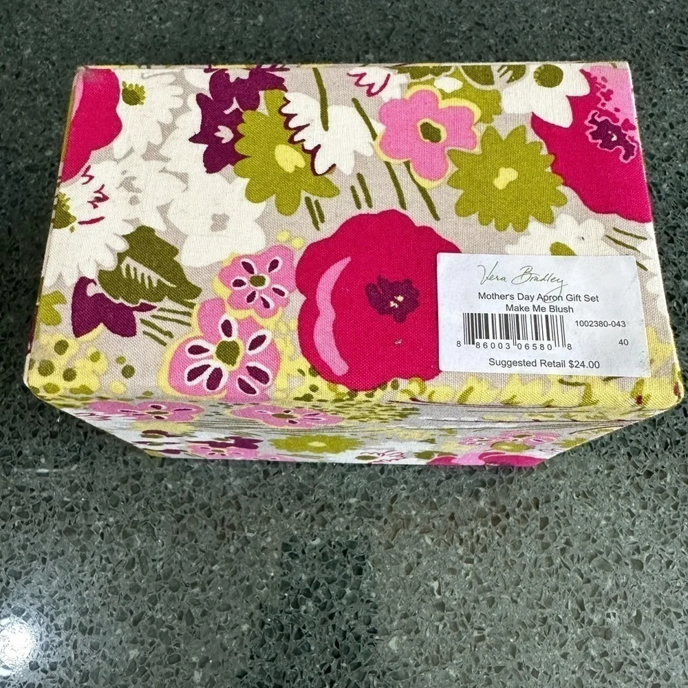 Vera Bradley Make Me Blush Floral What Not Storage Box EMPTY